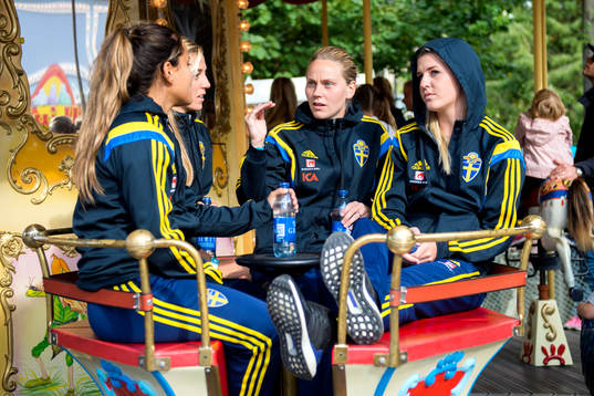 Sveriges Malin Diaz, Linda Sembrant, Lisa Dahlkvist och