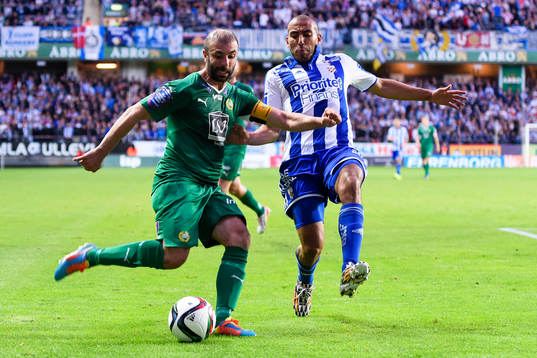 Hammarbys Kennedy Bakircioglu och IFK Göteborgs Haitam
