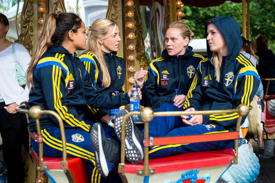 Sveriges Malin Diaz, Linda Sembrant, Lisa Dahlkvist och