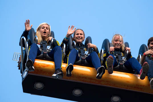 Sveriges Olivia Schough, Emma Berglund och Jenny Hjohlman
