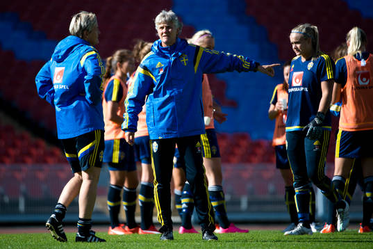 Sveriges förbundskapten Pia Sundhage
