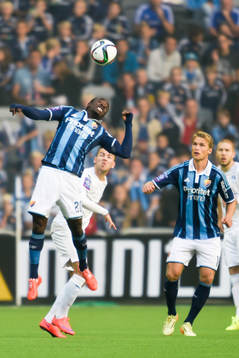 Djurgårdens Sam Johnson och Malmös Erdal Rakip