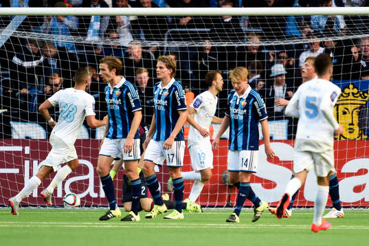 Djurgårdens Jesper Arvidsson, Tim Björkström och Elliot