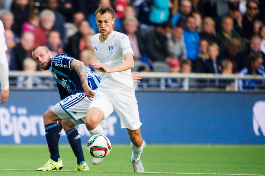 Djurgårdens Alexander Faltsetas och Malmös Magnus Wolff