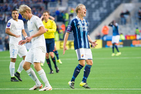 Djurgårdens Elliot Käck deppar