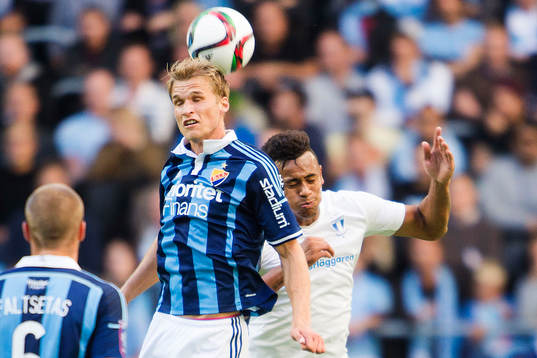 Djurgårdens Sebastian Andersson och Malmös Luis Felipe