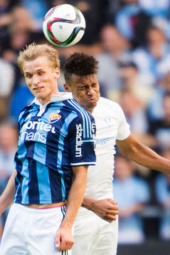 Djurgårdens Sebastian Andersson och Malmös Luis Felipe