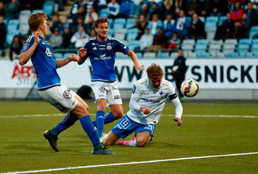 Norrköpings Christoffer Nyman gör mål 2-0