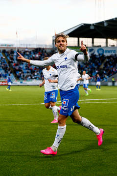 Norrköpings Christoffer Nyman jublar