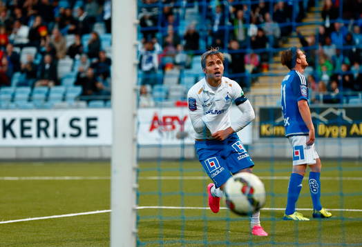 Norrköpings Christoffer Nyman jublar