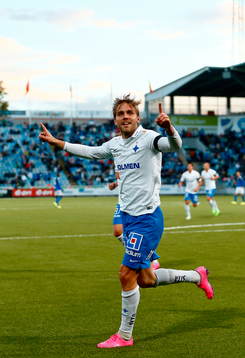 Norrköpings Christoffer Nyman jublar