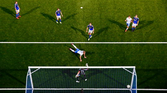 Mål 5-0 av Norrköpings Alexander Fransson förbi GIF