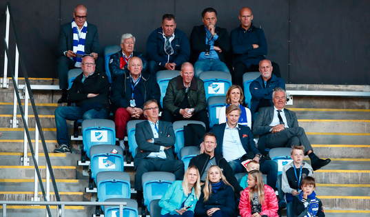 VD under fotbollsmatchen i Allsvenskan mellan Norrköping
