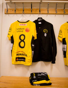 Elfsborgs omklädningsrum två timmar innan och Elfsborgs