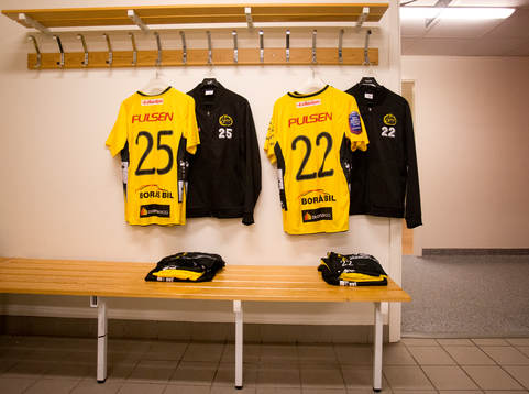 Elfsborgs omklädningsrum två timmar innan och Elfsborgs
