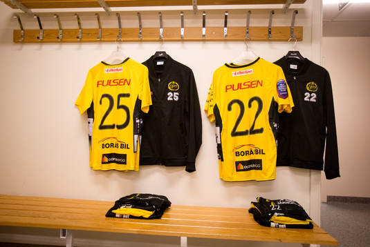 Elfsborgs omklädningsrum två timmar innan och Elfsborgs