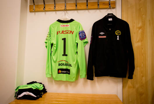Elfsborgs omklädningsrum två timmar innan och Elfsborgs