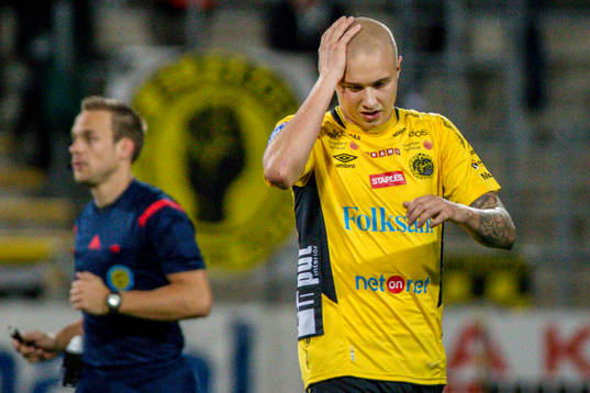 Elfsborgs Sebastian Holmén deppar