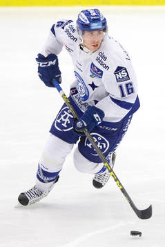 Leksands Janos Hari i ishockeymatchen mellan Pantern och