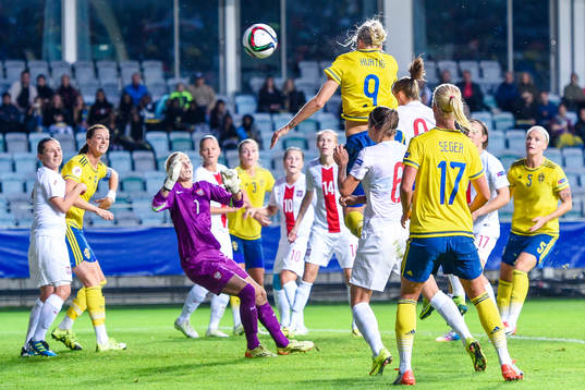 Sveriges Lina Hurtig gör 1-0
