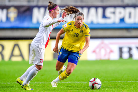 Polens Natalia Chudzik och Sveriges Pauline Hammarlund