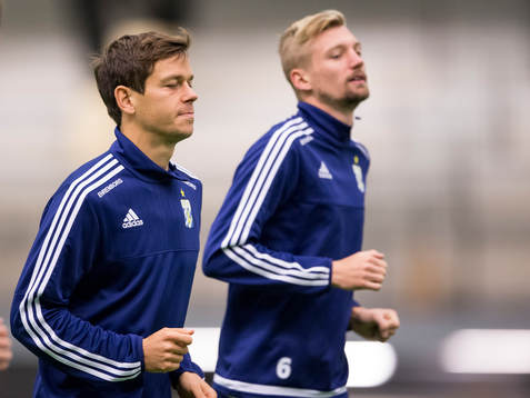IFK Göteborgs Mads Albaek och Sebastian Eriksson