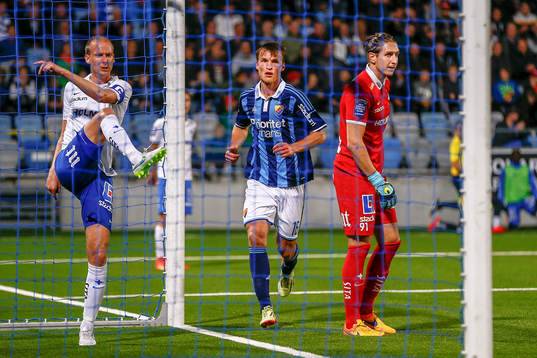 Djurgårdens Sebastian Andersson jublar