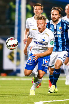 Norrköpings Niklas Bärkroth och Djurgårdens Kevin Walker