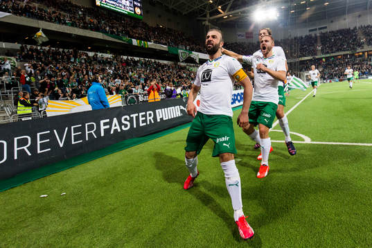 Hammarbys Kennedy Bakircioglu jublar