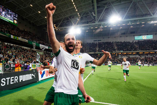 Hammarbys Kennedy Bakircioglu jublar