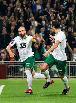 Hammarbys Kennedy Bakircioglu jublar