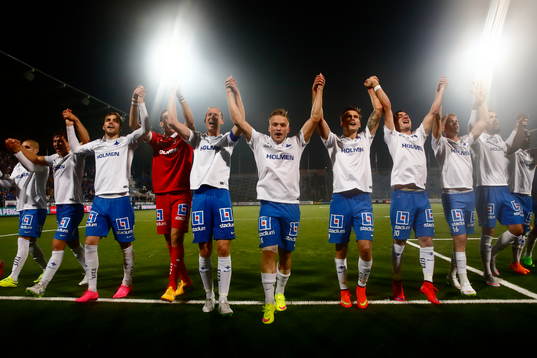 Norrköpings spelare med målvakt David Mitov Nilsson,