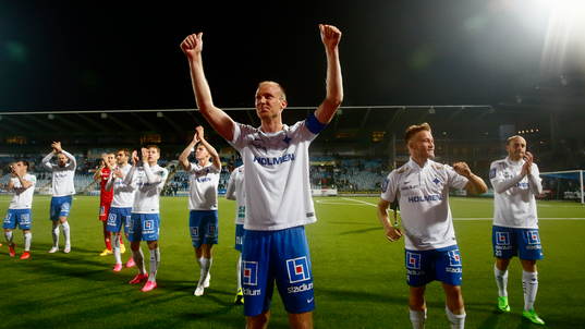 Norrköpings spelare med Andreas Johansson och Nicklas