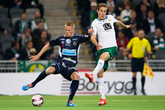 Gefles Martin Rauschenberg och Hammarbys Fredrik Torsteinbö
