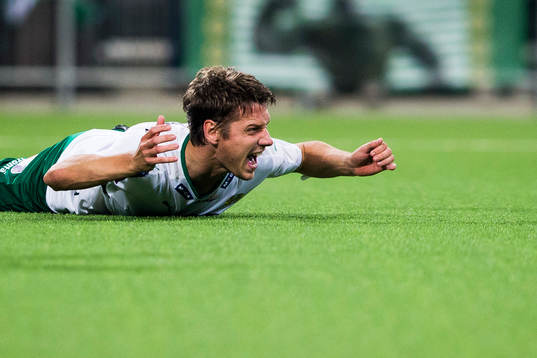 Hammarbys Jakob Orlov reagerar