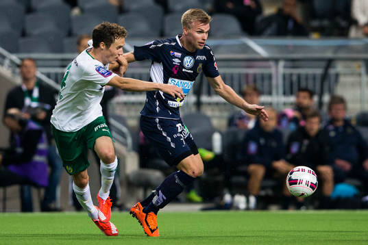 Hammarbys Fredrik Torsteinbö och Gefles Robin Nilsson