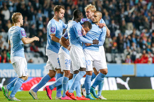 Malmös spelare jublar