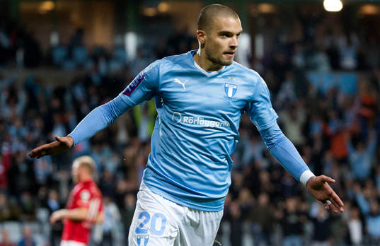 Malmös Vladimir Rodic jublar
