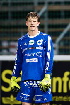 Degerfors målvakt August Strömberg