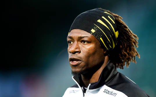 s Mohamed Bangura innan fotbollsmatchen i Allsvenskan