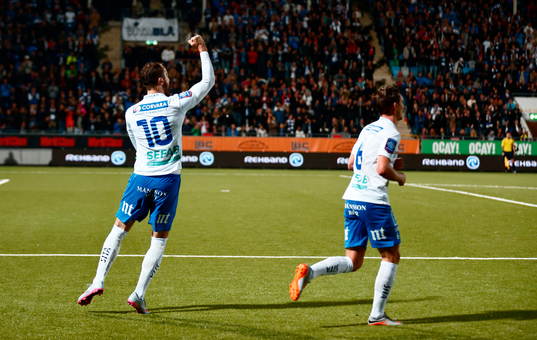 Norrköpings Emir Kujovic jublar