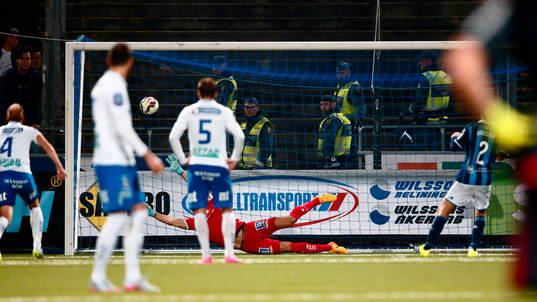 Mål 2-2 på straff förbi Norrköpings målvakt David