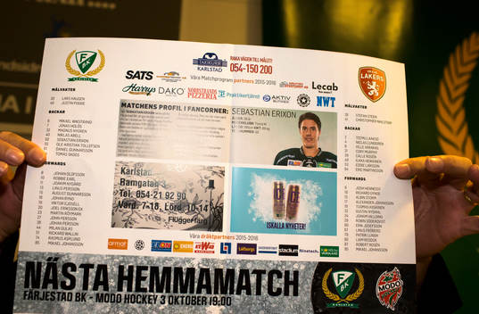 En generell bild av matchprogram