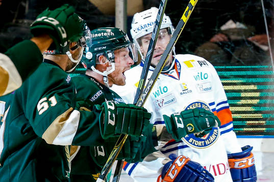 Färjestads Johan Olofsson jublar