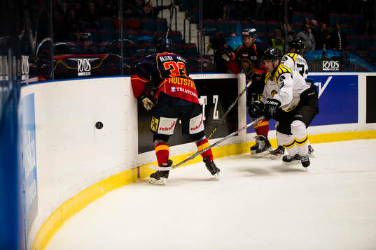 Djurgårdens Linus Hultström och Brynäs Ponthus Westerholm