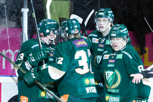 Färjestads Martin Röymark, Tomas Skogs, Johan Ryno Mikael