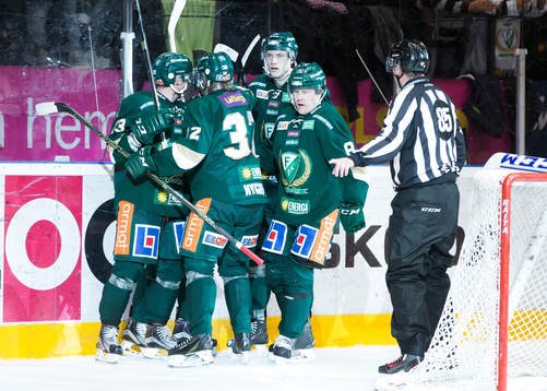Färjestads Martin Röymark, Tomas Skogs, Johan Ryno Mikael