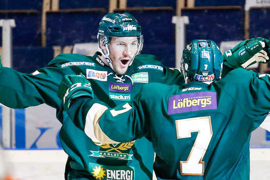 Färjestads John Persson jublar