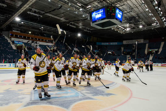Brynäs spelare tackar publiken