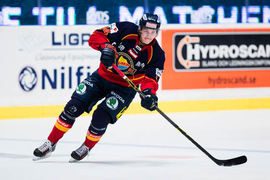 Djurgårdens Lukas Vejdemo med pucken